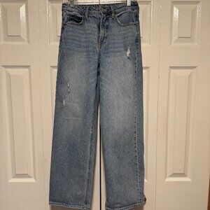Old Navy Extra High Waisted Wide Leg Jeans Medium Wash